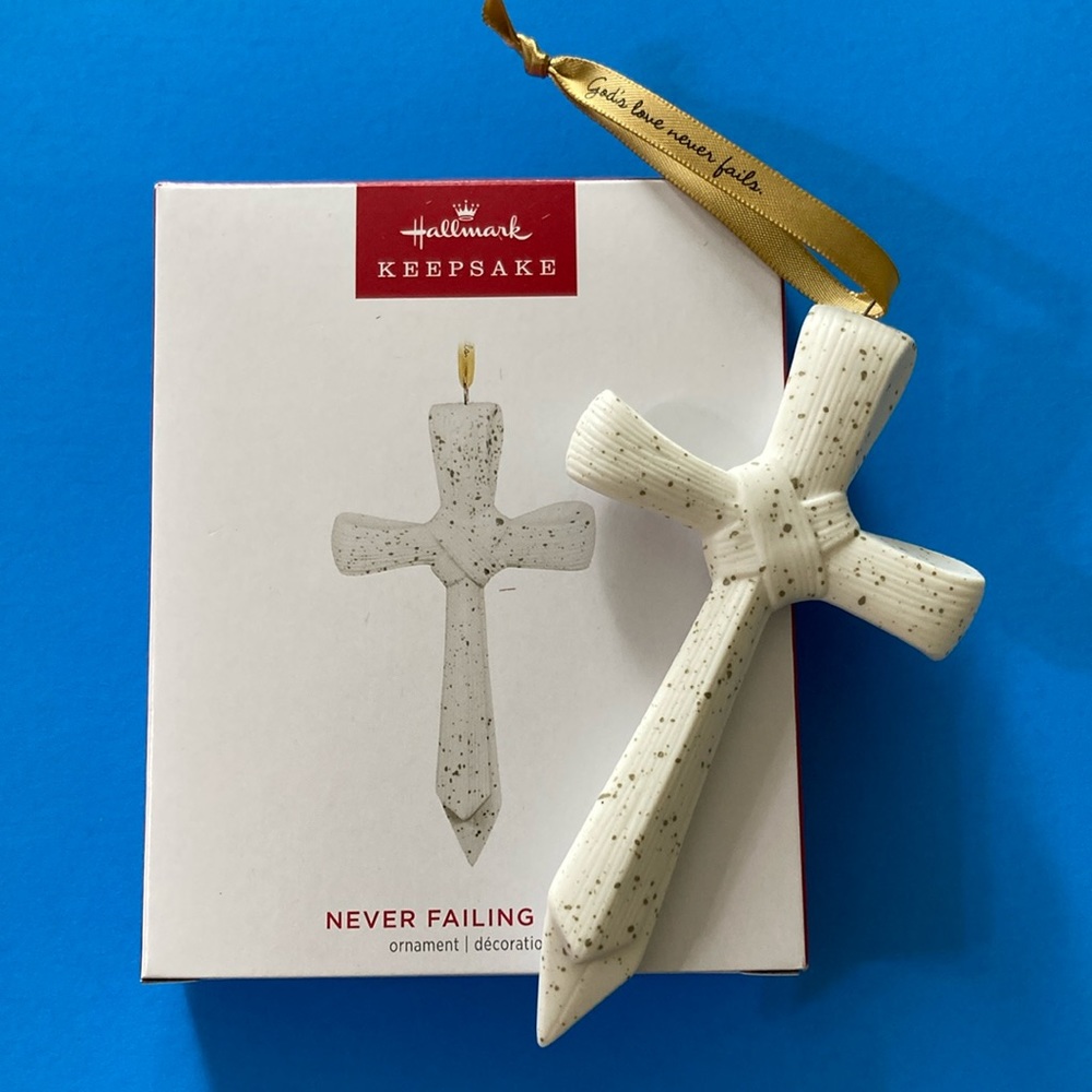 NEVER FAILING LOVE CROSS- Hallmark Keepsake Ornament (NEW)